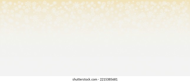 Navidad de fondo blanco invernal hecho de copo de nieve y nieve con espacio en blanco para el texto, ilustración vectorial.