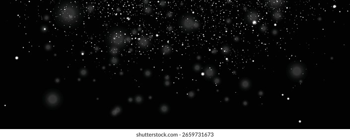 Winter weißer Lichteffekt Schneeflocken fallendes Hintergrunddesign