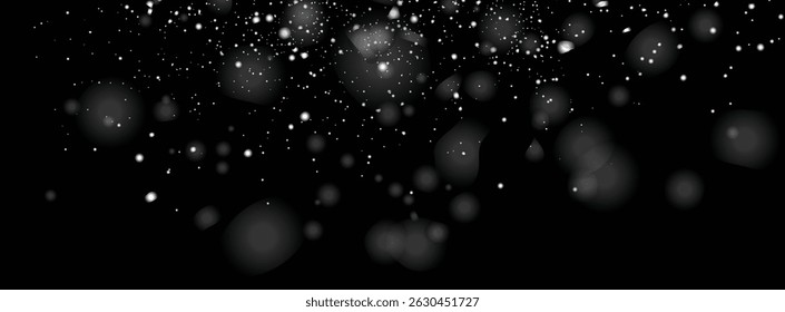 Diseño de fondo de superposición de copos de nieve de textura de nieve blanca de invierno