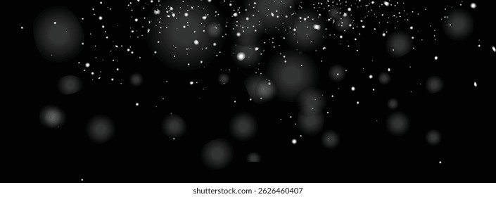 Winter white snowflake elements background design