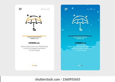 Winter widget design concept icon with white background and blue sky illustration. suitable for christmas and web elements. for mobile and desktop applications. Full icon set available in my portfolio