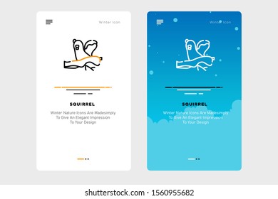 Winter widget design concept icon with white background and blue sky illustration. suitable for christmas and web elements. for mobile and desktop applications. Full icon set available in my portfolio