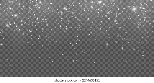 Winter wind and snow. Vector