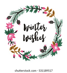 Winter Wishes. Print Design