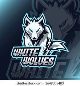 Winter wolves Modern Illustration Vector for logo esport