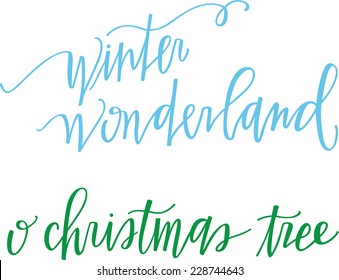 Winter wonderland & Christmas trees