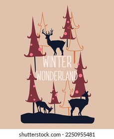 winter wonderland slogan t shirt