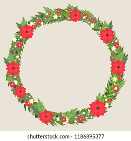 Winter Wreath Vector