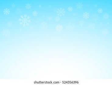 Winter xmas blue background with snowflakes, Christmas and snow concept, vector eps 10 illustrated