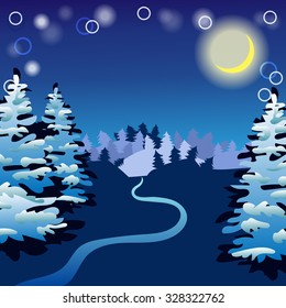 winter x-mas forest