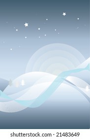 Winter Xmas Landscape