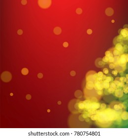 Winter Xmas red background