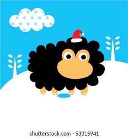 winter xmas sheep