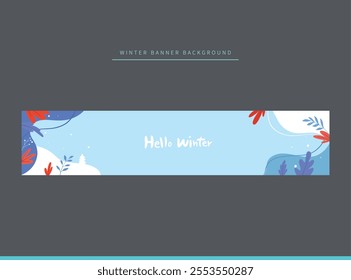 a wintery abstract leaf background