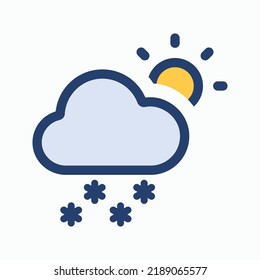 wintry Mix vector - Weather Icon - vector