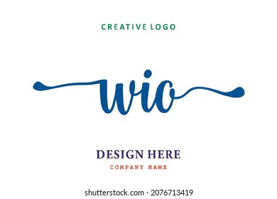 WIO lettering logo is simple, easy to understand and authoritative