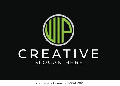 WIP name initials Logo Design Vector