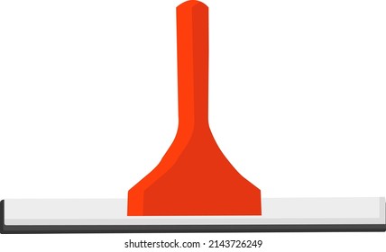 Limpiar brocha, ilustración, vector sobre un fondo blanco.