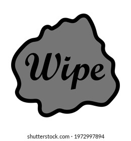 Wipe Cloth Icon. Editable Bold Outline With Color Fill Design. Vector Illustration.