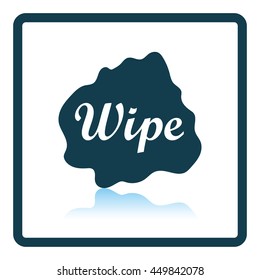 Wipe cloth icon. Shadow reflection design. Vector illustration.