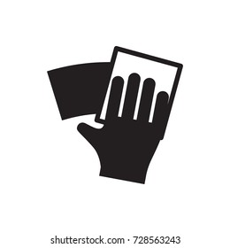 wipe icon vector isolated on white background