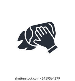 Wipe icon. vector.Editable stroke.linear style sign for use web design,logo.Symbol illustration.