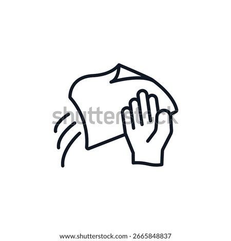 wipe icons isolated on White Background. Flat style design