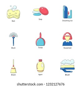 Wipe icons set. Flat set of 9 wipe vector icons for web isolated on white background