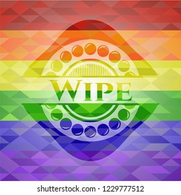 Wipe lgbt colors emblem 