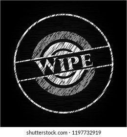 Wipe on blackboard