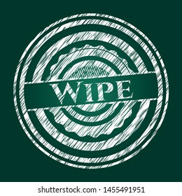 Wipe on chalkboard. Vector Illustration. Detailed.