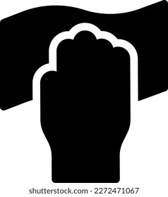 wipe Vector illustration on a transparent background. Premium quality symmbols. Glyphs vector icons for concept and graphic design. 
