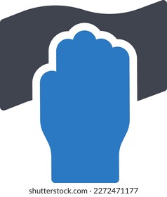 wipe Vector illustration on a transparent background. Premium quality symmbols. Glyphs vector icons for concept and graphic design. 
