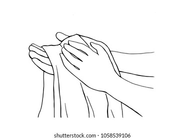 228 Wipe your hands towel Images, Stock Photos & Vectors | Shutterstock