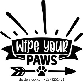 Wipe your paws Doormat design