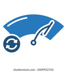 Wiper Blade Replacement icon line vector illustration