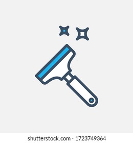 wiper icon designed in a flat style