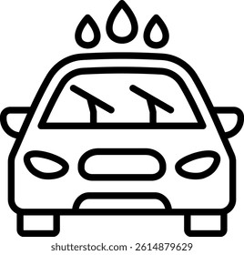 Wiper Icon Line Vector Illustration