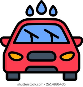 Wiper Icon Lineal Color Vector Illustration
