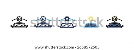 Wiper Multi Style Icon Set