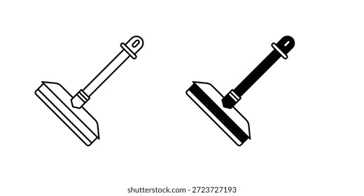 Icono de conjunto de limpiaparabrisas con Vector de fondo blanco