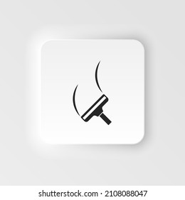 Wiper. Single flat icon on white background. neumorphic style neumorphic style vector icon illustration.