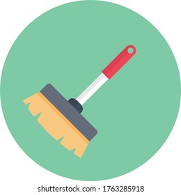 wiper vector flat color icon 