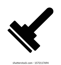 wiper vector glyph flat icon 