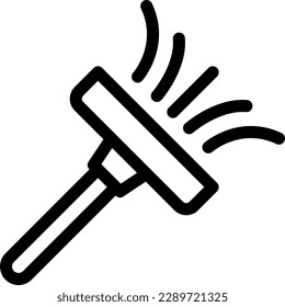 wiper Vector illustration on a transparent background. Premium quality symmbols. Thin line vector icons for concept and graphic design.