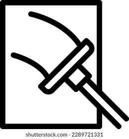 ilustración del limpiaparabrisas en un fondo transparente. Símbolos de calidad superior. Iconos vectoriales de línea delgada para el diseño de conceptos y gráficos. 
