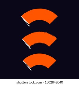 wipers clean the windshield glass. Vector illustration