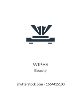 Vector de icono de borrado. Icono de pelucas planas de moda de la colección de belleza aislado en fondo blanco. La ilustración vectorial se puede utilizar para diseño gráfico web y móvil, logotipo, eps10