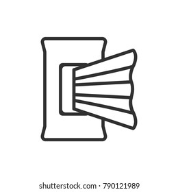 Wipes. linear icon. Line with Editable stroke