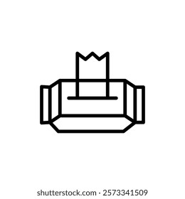 Wipes pack icon Flat fill set collection